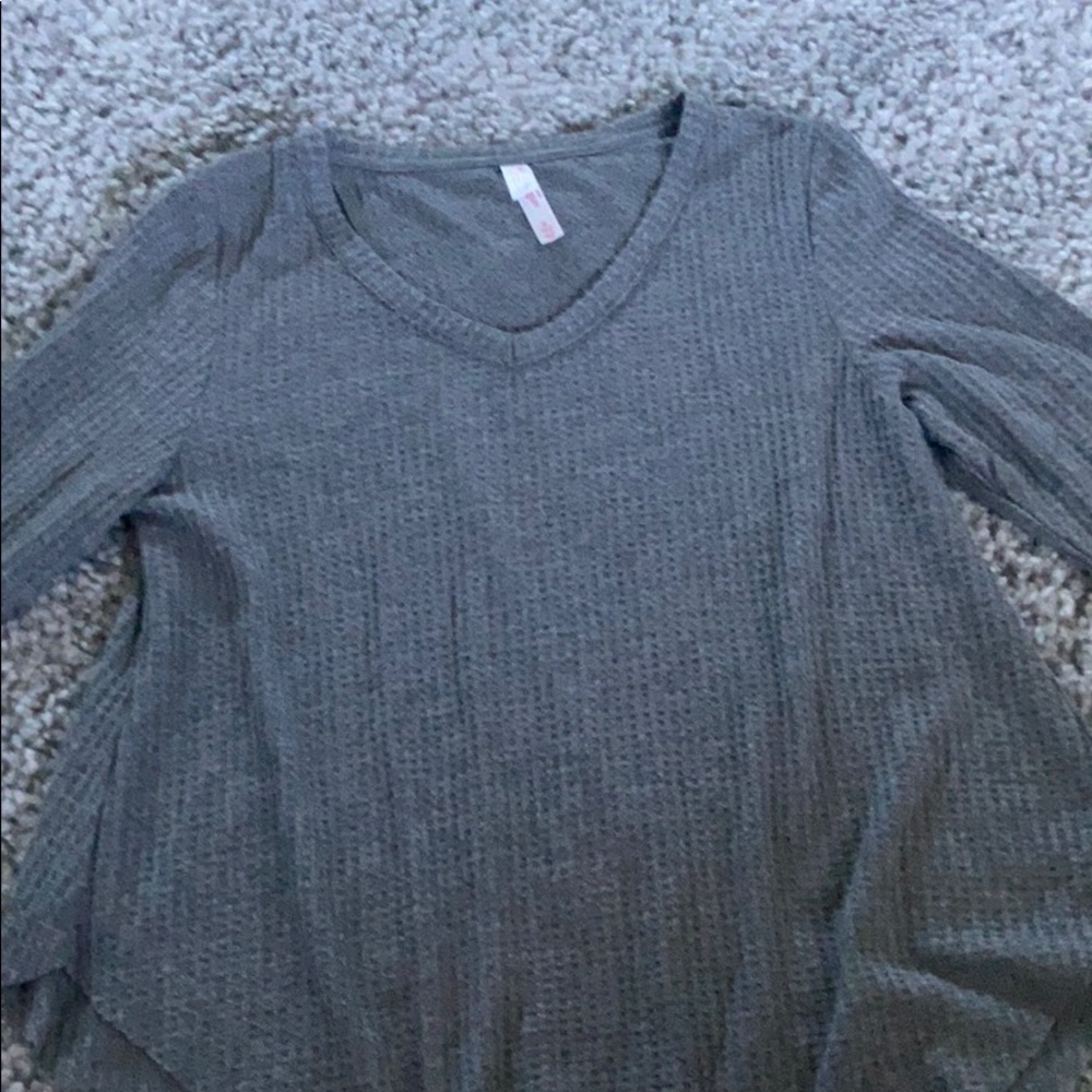 Xhilaration Sleepwear Grey Long Sleeve